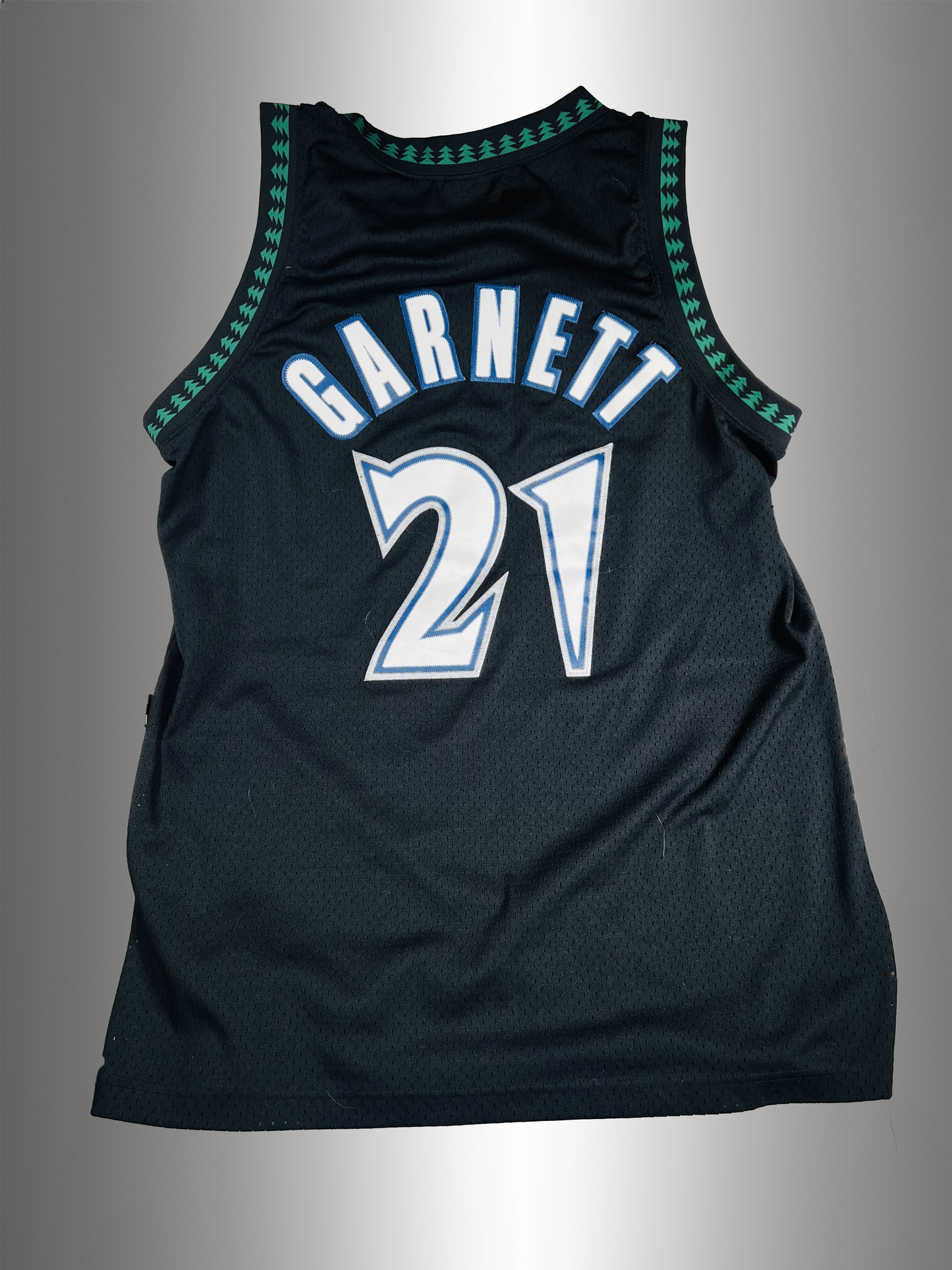 Nike NBA Minnesota Timberwolves #21 Retro Kevin Garnett Black Stitched Jersey Mens